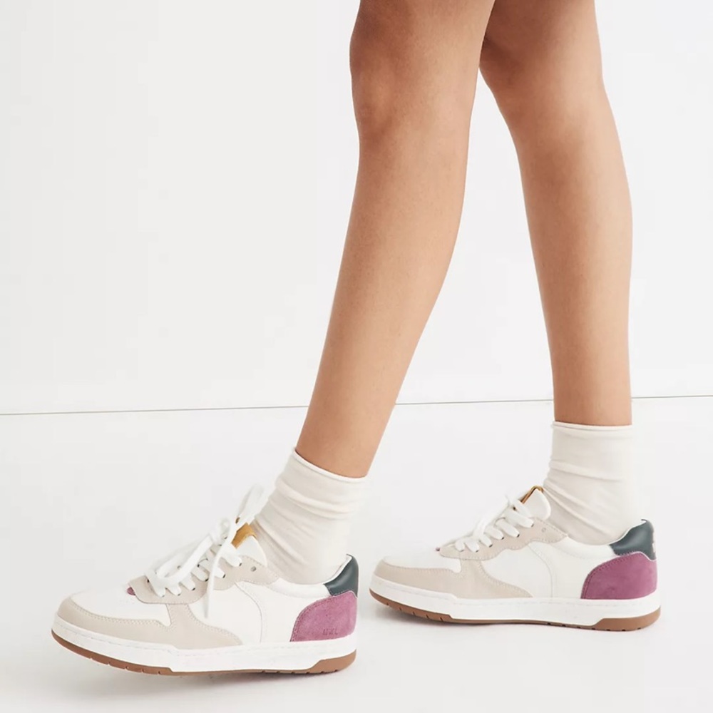 Madewell Court Low-Top Sneakers in Washed Nubuck and Suede Size 11